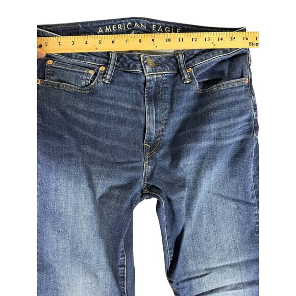 American Eagle Relaxed Straight Jeans - Men's 32x34 Blue - Picture 7 of 7